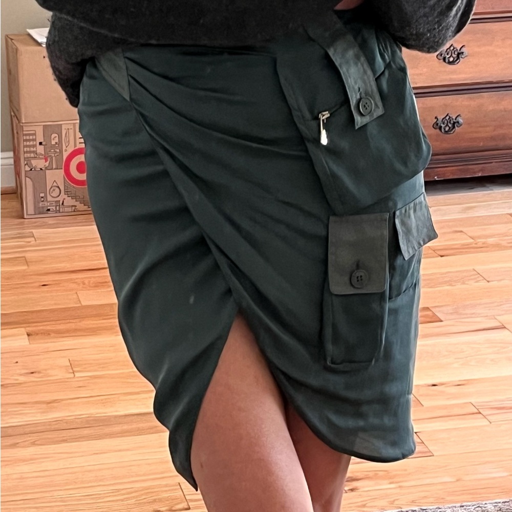 Emporio Armani Forest Green Mini Skirt